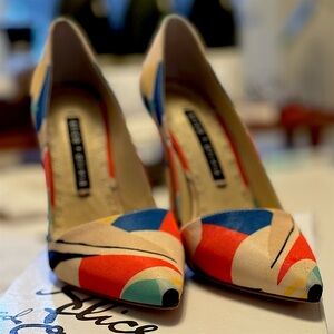 Alice+ Olivia Dina Colorblock Stilettos
